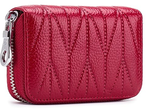 Meowoo RFID Wallets Kreditkartenetui Blocker Schutzhülle Karte, 14 Fächer Kartenetui, Orgel-Stil Tragbar Anti-Diebstahlbürste