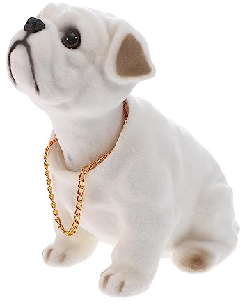 Veemoon Dashboard Decorations Dashboard Head Dogs Nodding Heads Car Dash Ornaments Puppy for Car Vehicle Decoration Desk Tabletop Office Decor Resin Decor