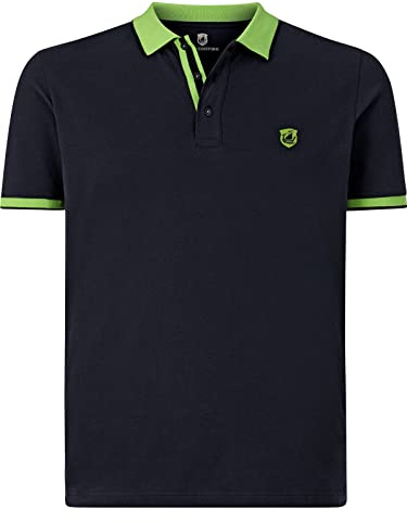 Jan Vanderstorm Herren Poloshirt Lavrans | kurzarm Polo-hemd aus 100% Baumwolle Pikee und Polokragen, Logo-Stickerei und Kontrastfarben, große Größen L-7XL