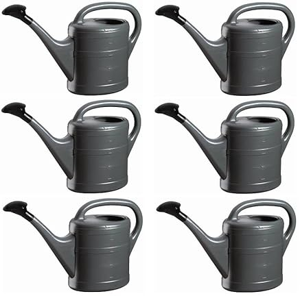 6X Gießkanne 5L ANTHRAZIT + 1x KÜHLSCHRANKMAGNET! Gießkannen Kunststoff für groß & klein, Garten & Zimmerpflanzen Gieskanne Gieskannen Giesskanne 5 Liter Watering Can Kinder Zimmergießkanne
