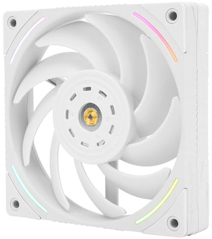 Thermalright TL-K12W CPU-Gehäuselüfter, 120mm weißer PC-PWM-Lüfter, 4PIN PWM Silent Computerkühler Lüfter, für Gehäuse-CPU-Flüssigkeitskühler und CPU-Luftkühler, leiser CPU-PC
