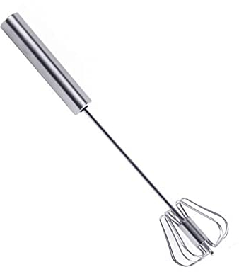 For la cottura Mixer semiautomatico Frullino for le uova Frullino manuale in acciaio inossidabile a rotazione automatica Frullatore a immersione Crema all'uovo Mescolando Utensili da cucina Agitatore