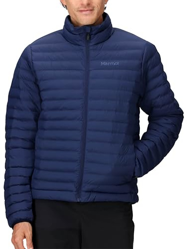 Marmot Uomo Echo Featherless Jacket, Giacca da Escursioni Isolata, Leggero Capotto Funzionale Idrorepellente, Parka Imbottita, Outdoor Antivento, Arctic Navy, S