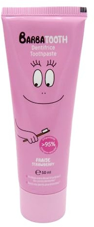 Barbapapa 2er Set Zahnpasta Take Care Erdbeere (2X50 ml) - Kinderzahnpasta - Zahnpasta Weisse Zähne - Zahnpasta mit Geschmack