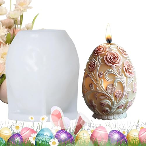 Stampo per candela all'uovo - Stampi per candele di Pasqua | Stampi in silicone pasquale | Stampo per uova di Pasqua | Stampi pasquali | Stampi in silicone | Stampo in silicone per fusione di candele