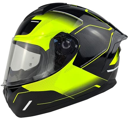 VPR RS66 Full Face Motorcycle Helmets, Road Legal ECE Approved Adult Motorbike Helmet With Pinlock Ready Visor Crash Rider Biker Sports Motorbike Helmets for Men Women