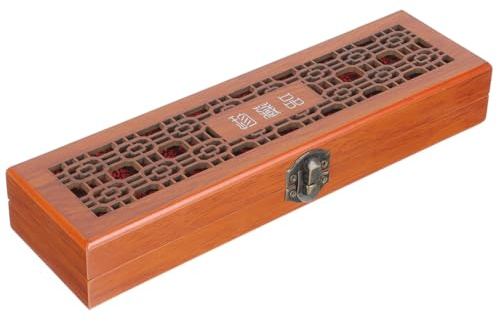 BESTonZON 24-hole Wooden Harmonica Carrying Case Small Size Harmonica Holder Storage Box Suitable for