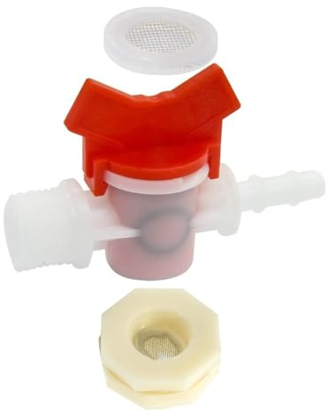 ifundom Kit Connecteur Distributeur D’Eau pour Lapin Robinet à Bille 1/2 x 5 Mm, Accessoire Plastique Résistant pour Système D’abreuvement Automatique en Ferme Et Jardin