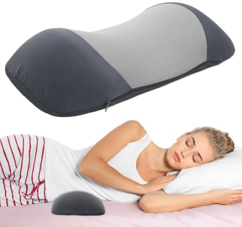 CEWROM Ländryggskudde, ryggstödskudde av minnesskum – ergonomisk ryggkudde, ländryggskudde för ländryggen – ryggstödskudde, lumbar stödskudde (svart)