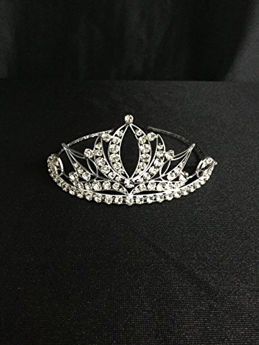 Diadem, mit Schmucksteinen, Eis Königin Eisprinzessin Elfe Elfenkrone Prinzessinendiadem Krönchen, Haarschmuck, Kopfschmuck, ideal für Abiball, Jungesellinnenabschied oder Karneval, viele verschiedene Ausführungen (Diadem 6)