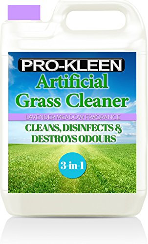 Pro-Kleen Artificial Grass Cleaner - Perfect for Homes with Dogs - Cleans and Deodorises Astro Turf, Leaves a Lavender Fragrance - 5 Litre Super Concentrate: Makes 15 Litres, Purple