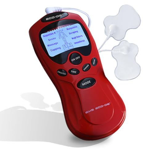 ECODE® Electroestimulador Muscular Portatil EMS con 8 Modos - Electro Estimulador Abdominal de Gimnasia Pasiva para Adelgazar, Reducir Barriga, Gluteos -Electroestimulacion Musculares y Abdominales