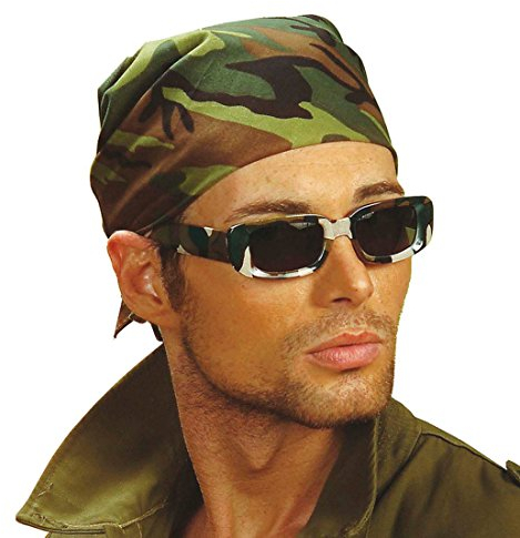 NET TOYS Militär Bandana Camouflage Kopftuch 55 x 55 cm Armee Bundeswehr Halstuch Herrenkopftuch Soldat