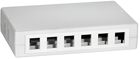 Faconet® Keystone Aufputz-Leergehäuse Modular Leerdose weiß 6/12 Port