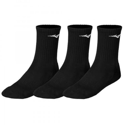 Mizuno Training 3P Calzini Nero/Nero/Nero, L