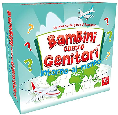 KANGUR Giochi di società Bambini contro Genitori Intorno al Mondo Gioco da Tavolo Quiz Educativo Gioco per Famiglie Giochi Educativi per Bambini dai 7 Anni