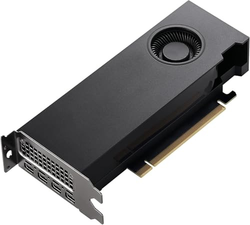 PNY Quadro RTX A2000 Professional Grafikkarte 6GB GDDR6, PCI Express 4.0 x16, Dual Slot, 4X MiniDisplayPort, 8K Support, Ultra-leiser aktiver Lüfter, VCNRTXA2000-PB, Nicht anwenden.