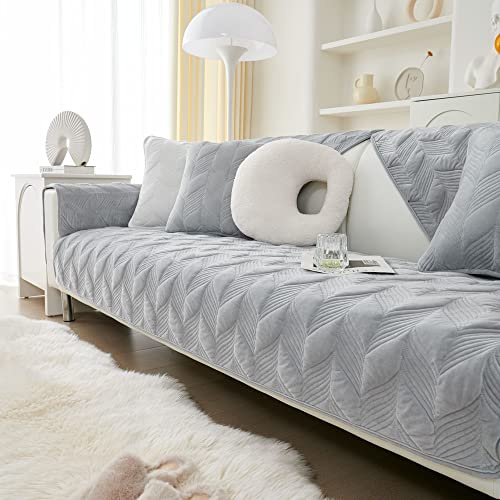 WYJHNLBEDC Sofa/Couch überzug/Sofabezug/überwurfdecke, Sofaschutz Decke | Warmer Super Weicher Samt Sofaschoner Decken rutschfest, L/U Form/Ecksofa 3/2/1 Sitzer, Sofaschutz Hund Kratzschutz Katze
