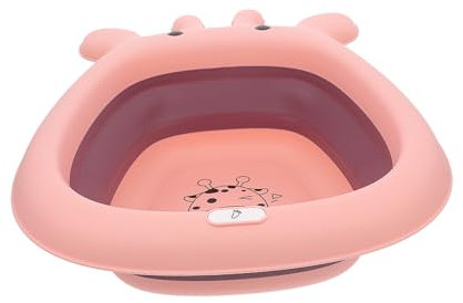 Kisangel Faltbares Kinderwaschbecken Aus Pp Tpe Kleiner Cartoon Waschbecken Für Babys Tragbares Platzsparendes Design Für Zuhause Und Ausflüge Rutschfestes Langlebiges Babybecken