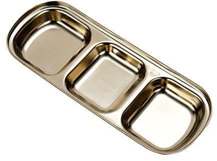 Cabilock Set Di Piatti Per Immersione in Acciaio Inossidabile Piatto Per Immersione Piatto Per Snack Accessorio Per Sushi