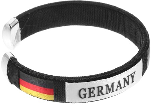 BESPORTBLE Deutschland Armband: Armband Mit Deutschland-flagge: Fußballarmbänder Armbänder mit Flaggenmuster tragbare Armbänder Germany Fanartikel Em 2024