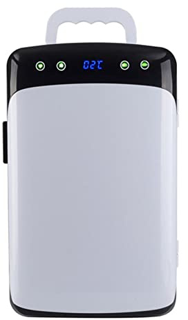 12L Mini Kylskåp Bärbart Litet Kylskåp Med Temperaturkontroll Elektrisk Reefer Med Kylning Och Värmefunktion Bilkylskåp För Resor, Bil, Sovrum, Kontor AC + DC Kompatibilitet(1 temperature control syst