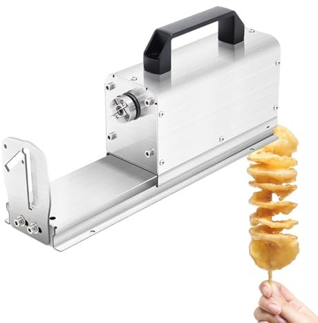 Chips Twister, Tagliapatate A Spirale In Acciaio Inox, Affettatrice Per Patate Attorcigliate, Macchina Per Fare Le Patate A Spirale, Affettatrice Elettrica Per Verdure,110V