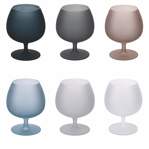 Lot de 6 Verres à Liqueur 300 ML givré en Verre, Stones