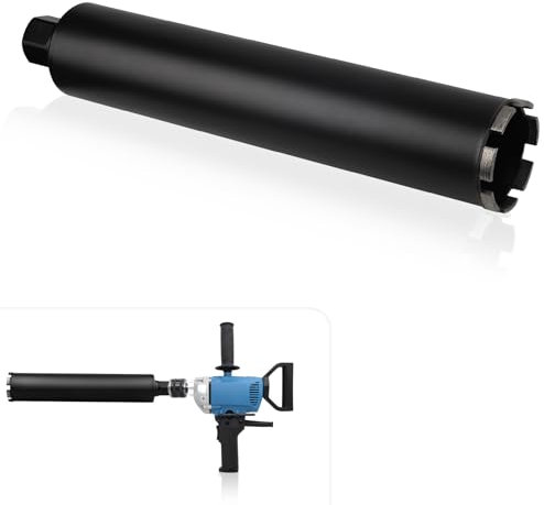 CPROSP Corona diamantata da 152 mm 1¼ UNC, corona a corona, lunghezza 420 mm, punta per trapano in calcestruzzo, cemento armato, muratura e pietra