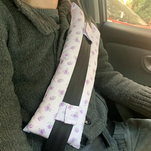 Seat Belt Pillow for Mastectomy & Surgery Recovery - Soft Chest Support Cushion for Post-Surgery, Chemo Port, Pacemaker, Bypass, Hysterectomy, and Heart Surgery - Comfortable Recovery Gift for Women