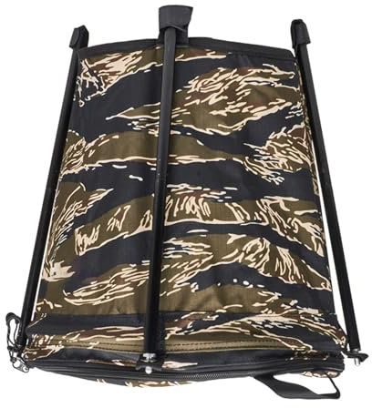 divuukyi Bote de basura plegable para camping, contenedor de basura plegable de gran capacidad con asa para picnics