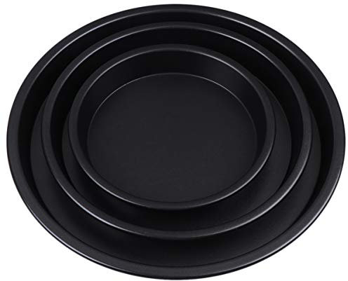 Mipcase 3pcs Baking Pan Microwave Oven Safe Non-Stick Baking Trays for Oven Cake Mold