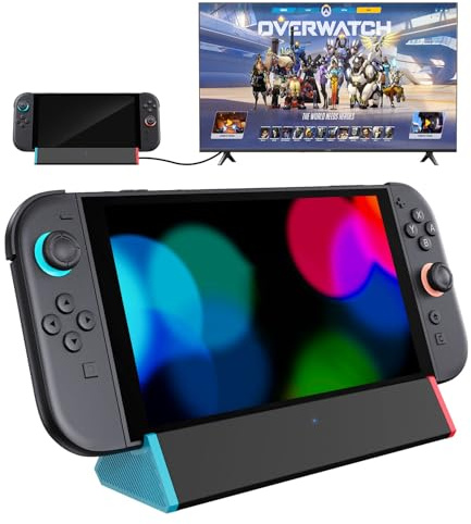 SIWIQU Switch 2 TV Dock, Portable Docking Station Compatible with Nintendo Switch 2 Console ONLY, NS 2 Charging Stand with 4K@120Hz HDMI Output/100W Charging Input/USB3.0 [Not for NS 1/OLED]