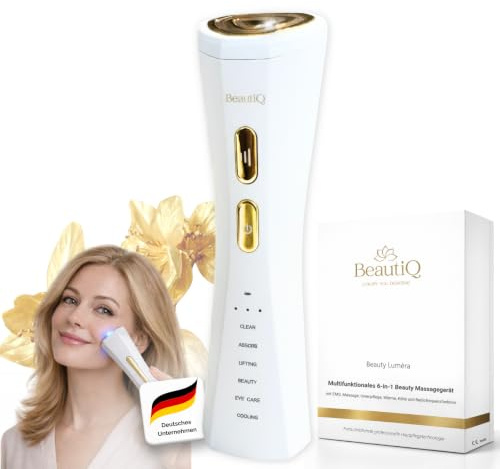Beauty Lumèra PRO Anti-Aging & RF Gerät | Lichttherapie | 6 Funktionen in 1 Tool - Cleaning, Lifting, Beauty, Pflege, Eye-Care, Kühlung- für schöne und junge Haut | Faltenreduktion Gesicht