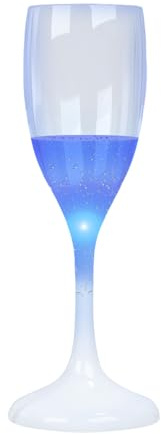 à champagne lumineux à LED, 120 ml, flûtes à champagne élégantes, activées par le liquide, phosphorescentes pour mariage et fête de Noël