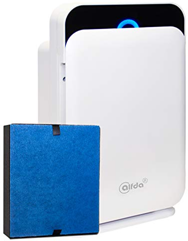 alfda ALR300 Comfort Luftreiniger mit HIMOP HEPA-Filter, entfernt Pollen, Staub, Aerosole, Gerüche, Gase, VOC,... aus der Raumluft, max. 60 m²