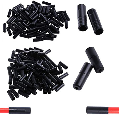 XPOOP 200 Pièces Embouts De Câble De Dérailleur Gaine Embouts De Câble De Frein Apuchons De Câble De Frein Embouts De Câble De Frein Pour Vélo Frein Derailleur Embout Gaine Vélo De Montagne