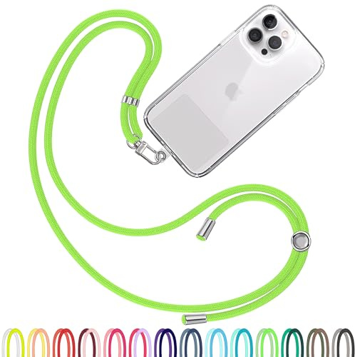 TBOC Band Handykette Schlüsselband Kette Handyschnur Zum Aufhängen Nacken Umhängen Universal für Handy mit Pad Handyband Patch Karabiner Hülle Handyhülle Lanyard Schlüsselbänder