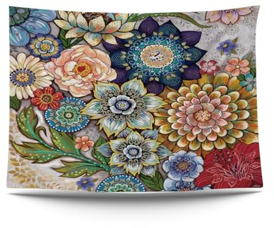 Ulticool – Blumen Natur Kunst - Wandteppich Poster - 200x150 cm - Gartenposter - Wandteppich groß – Dekoration Zubehörteil für Garten und Wohnzimmer