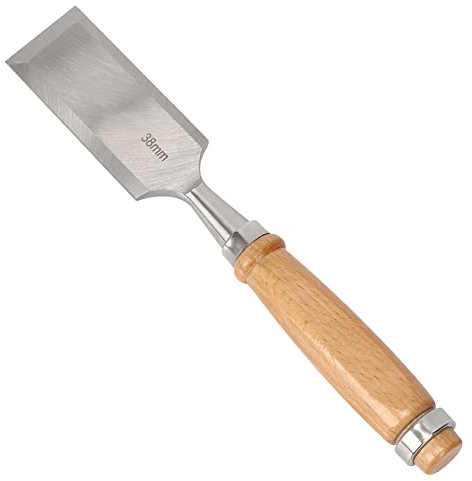 Wood Chisel 38mm Flat Chisel with Wooden Handle for Woodworking and Carpenter Carving Tools