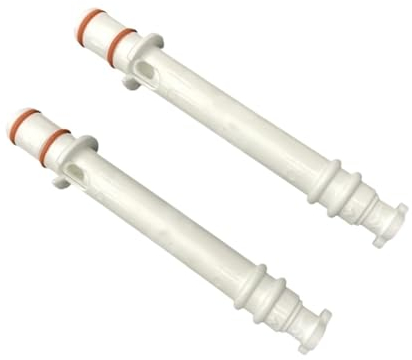 Zubehör for Eismaschinen, 2 Stück, Gasführungsrohre, Puffluftrohre, Armaturen, Teile for ST/BJ-Softeismaschinen, Zubehör, Länge 16,9 cm