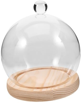 VINTORKY Glass House Garden Decor Boho Glass Terrarium Kit Preserved Flower Dome Display