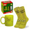The Grinch Taza Set Tazas 340 ml y Calcetines Navideños para Mujer, Adolescente - Regalos Mujeres