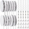 SOFPLATE 12 Rotolo 32M/105 Piedi Catena Cavo Rotolo Catena Fermacarte Argento Catena Sfusa Acciaio Inox Palla Testurizzata Fermacarte Maglia Veneziana Catene Connettore Kit per Creazione Gioielli Coll