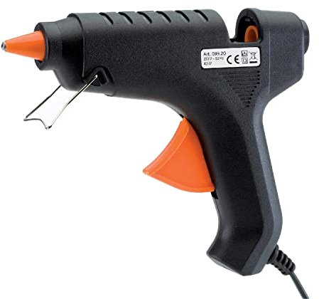 Pistola per Colla a Caldo 40W – Stick da 11mm – Riscaldamento Veloce – Alta Precisione per Lavori Creativi e Riparazioni – Ideale per Casa, Fai da Te e Artigianato (40W - Stick 11MM)