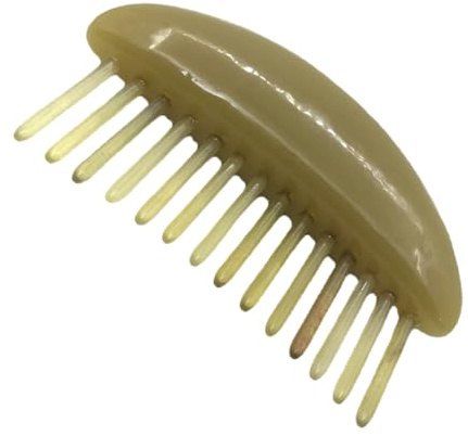 ERINGOGO Hornmassagekamm mit Entwirrkamm Breiten Zähnen und Kopfhautmassage für Nasses oder Trockenes Haar Hitzebeständig und Robust