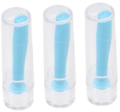 HAPINARY Extracteurs de Lentilles de Contact en Silicone Lot de 3 Bâtonnets d'Aspiration Outil de Retrait Souple Accessoires pour Lentilles Souples et Rigides Portables pour Voyage