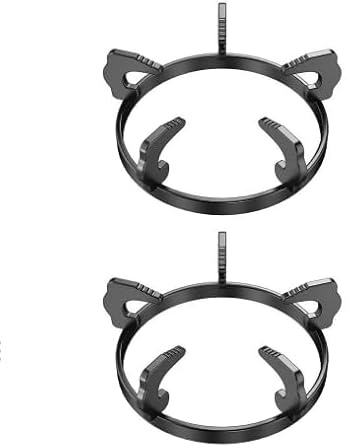Genérico Soportes Antideslizantes para Estufa de Gas 2 Piezas Rejilla Redonda Acero Inoxidable Duraderos para o Accesorios de Cocina