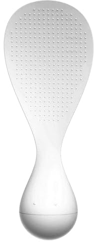 Cucchiaio per riso – antiaderente con base in bicchiere, utensile da cucina resistente, manico comodo per cucinare riso appiccicoso, riso per sushi, riso e servire pasti quotidiani