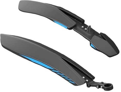 Sucritude Mountainbike Schutzblech, Verbreiterter Spritzschutz, Vorderes und hinteres Schutzblech für 61 cm, 66 cm und 70 Rennräder, Für 24 26 27.5 Zoll Rennräder bei Nässe